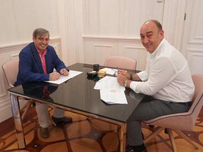 Imagen Miguel Ángel de Vicente se reúne con el viceconsejero de Infraestructuras
